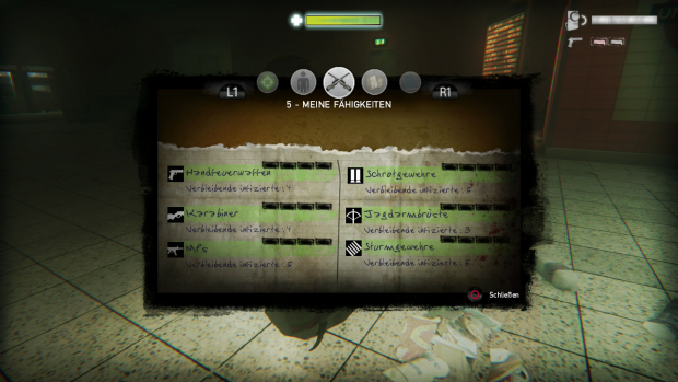 Der Spieler kann ein paar seiner Fertigkeiten verbessern. (Screenshot: Golem.de)